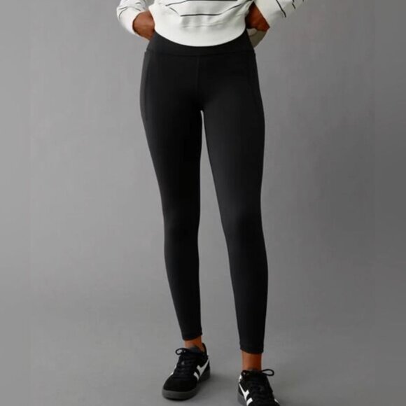 American Eagle Outfitters Pants - American Eagle The Everything Pocket Legging Black - Large (Regular) High Rise